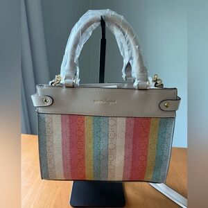 Nanette Lepore Rainbow Striped Handbag